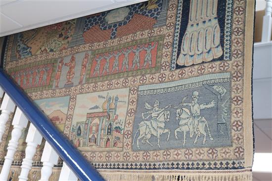 A Persian Four Seasons pictorial carpet 250 x 170cm